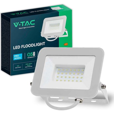 Projecteur LED Extérieur 30W Blanc – IP65 – 2505 Lumen – Lampe Étanche pour Maison, Jardin, Garage, Fabrique - Spot LED Extérieur - Lumière Blanc Froid 6500k (1/5)