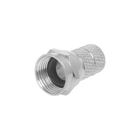 F-Stecker 6,8 mm, 2-teilig, mit hochwertiger Dichtung
