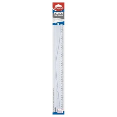Maped règle plate geometric, 400 mm, en plastique