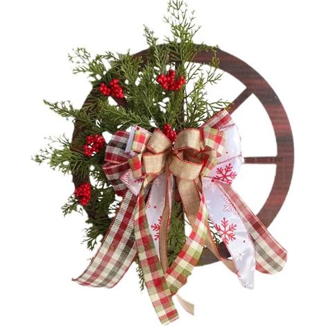 Couronne de noël diamètre 40cm - Aueq - décoration noël de qualité décoration de noël porte suspendue guirlande porte créative sus (1/4)
