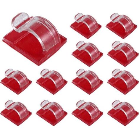 Ganchos für luces de cadena de Außen, Pack von 50 Clips, gancho transparente con reverso adhesivo Wasserdicht (1/4)