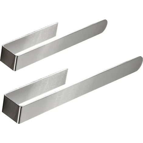 Soporte de toalla sin taladro, barra de toalla autoadhesiva, anillo de toalla de acero inoxidable 304, soporte de toalla de baño, barra de toalla 35cm para baño y cocina (cepillado, sin taladro) (1/4)
