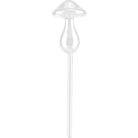 Arroseur automatique champignon en verre borosilicate transparent 28cm système d'irrigation autonome pour plantes d'intérieur (1/5)