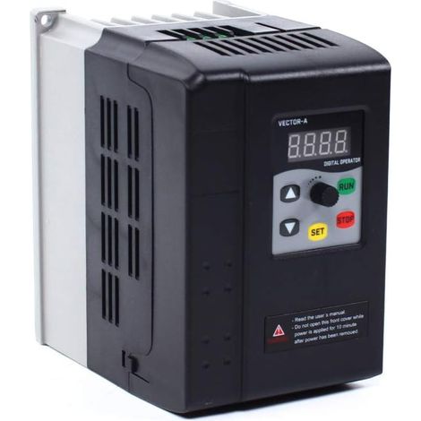 Convertidor de frecuencia trifásico de 380 V, inversor de frecuencia VFD trifásico, controlador de velocidad, convertidor de frecuencia, inversor de frecuencia (convertidor de frecuencia de 380 V y 2,
