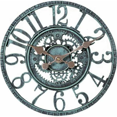Reloj de pared exterior impermeable de 30 x 30 x 4,5 cm. (1/5)