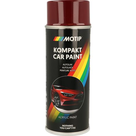 PEINTURE ACRYLIQUE KOMPAKT 41035 ROUGE BRILLANT 400ML MOTIP