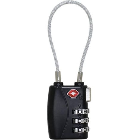 Cadenas de douane en alliage de zinc, cadenas numérique à code pour bagages, cadenas de salle de sport, couleur aléatoire (1/5)