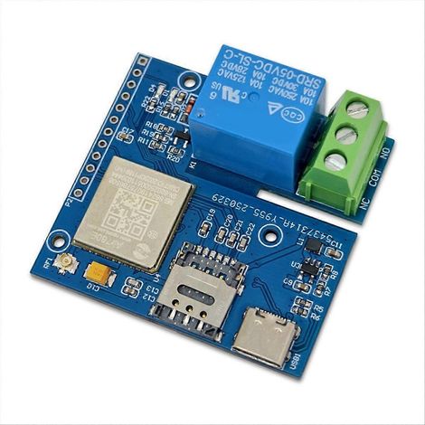 IoT 4G Einzelrelaismodul mit integriertem AIR780E-Modul und Unterstützung für Typ-C-Stromversorgung (1/5)