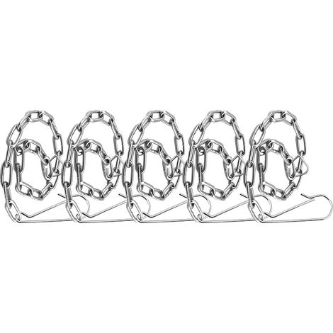 Chaîne en Acier Inoxydable 5pcs pour Clapet de Toilette (1/5)