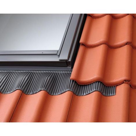 Raccord de remplacement Gris 55x78 VELUX tuile jusqu'à 120 mm de relief - EW CK02 0000 (1/2)