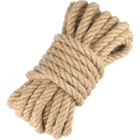2 packs, corde de jute corde de chanvre épaisseur 1,5 mm, longueur 120 m, pour bricolage (1/4)