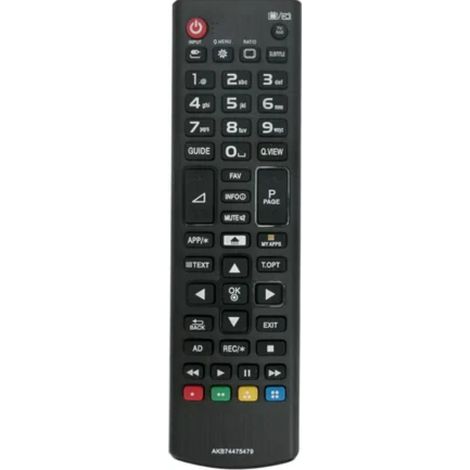 Mando a distancia para televisor LG AKB74475479 negro