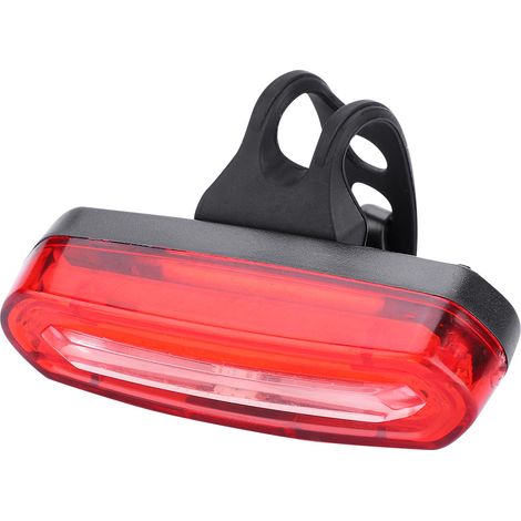 Feu arrière de selle de vélo COB extérieur, accessoire de sécurité pour la conduite de nuit, rouge et bleu (1/5)