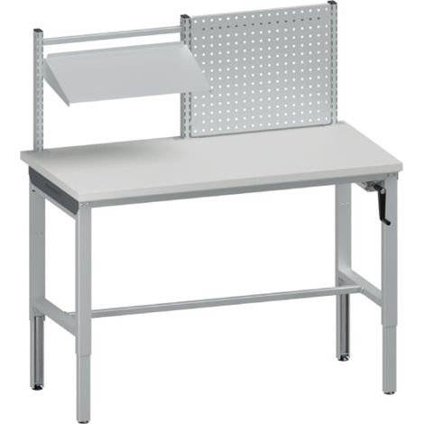 PROVOST - Établi réglable M-Lys - Plateau stratifié 150 x 75 cm avec panneau perforé