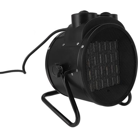 Chauffage électrique 3000 W, chauffage portable, ventilateur chauffant pour serre et jardin, prise UE 220 V, noir (1/5)
