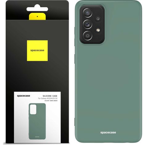 Custodia in silicone Spacecase per Galaxy A52/A52s, verde scuro (1/5)
