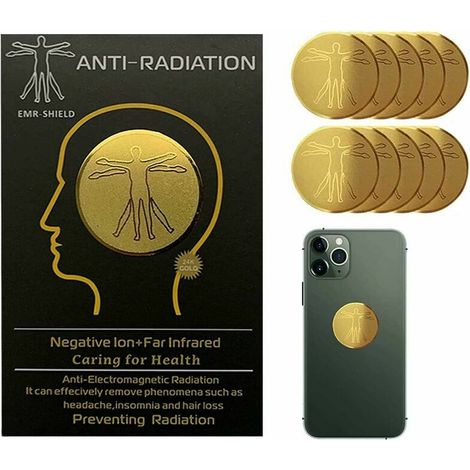 Patch Anti Ondes Portables, 10 Pack Neutralisateur D'ondes Electromagnétique Dispositif de Protection EMF - Protection Électromagnétique EMF, Anti Radiations and Ondes Électromagnétiques