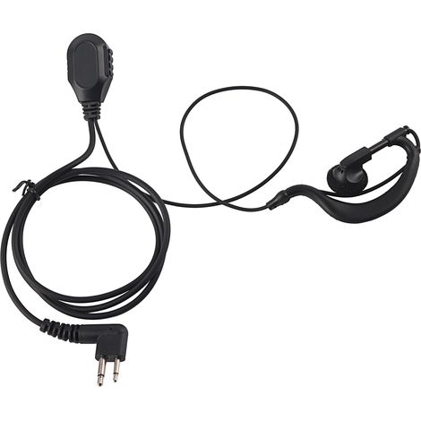 Nouveau Casque Micro Oreillette PTT Portable en Forme G avec Crochet d'Oreille et Micro UV (1/5)