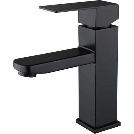 Mitigeur de lavabo inox 304 noir mitigeur de lavabo chaud et froid réglable