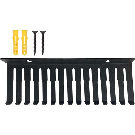 Support de Câbles Fixé au Mur - Support Métallique à Multiple Emplacements pour Organiser les Câbles sur Mur,Rangement Espace Bureau Salle Serveur Atelier Domicile Poste de Travail (1/5)