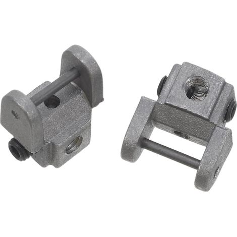 Support de Lame de Scie à Chantourner Facile à Utiliser 2 Pièces en Métal Argenté, Adaptateur sans Broche pour Stabilité Renforcée en Atelier Professionnel (1/5)