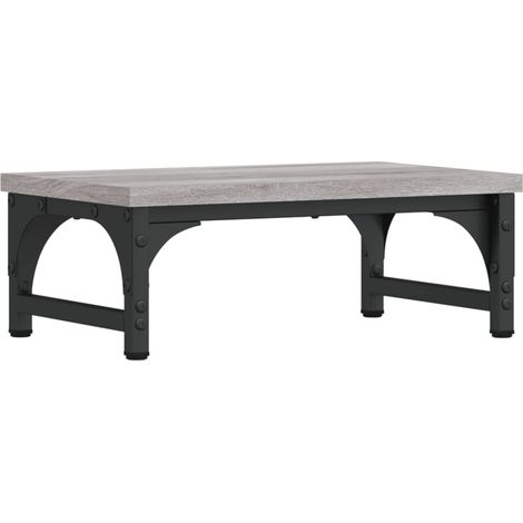 Mesa de monitor para oficina Sonoma 37 x 23 x 14 cm madera de ingeniería color gris 020044986
