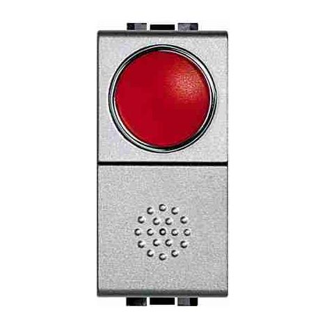 Pulsador BTINT4038R con portalámparas rojo