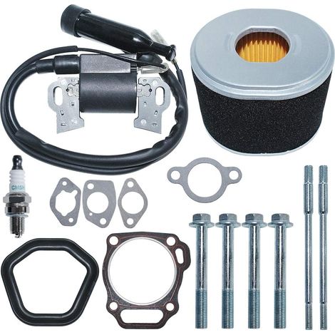 Élément de filtre à air Bobine d'allumage Compatible Honda GX390 GX340 13HP 11HP Kit de boulons de joint Remplacer 17210-ZE3-010. (1/5)