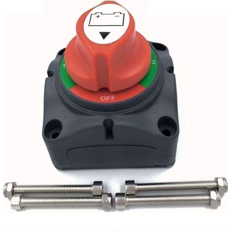 Interrupteur De Batterie 12 V 24 V 48 V Avec Disjoncteur Principal 200 A / 1250 A Pour Camping-Car Bateau Camion Voiture Moto (1/5)