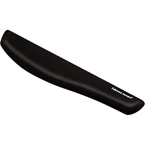 Fellowes Foam Fusion Plus Touch - Poggiapolsi ergonomico per tastiera, gel e schiuma, nero (1/5)