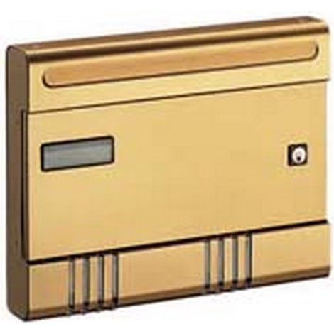1PZ CASSETTA PORTARIVISTE SERIE ESSE PER ESTERNI - cm.36,5x7x29h. in alluminio anodizzato bronzo