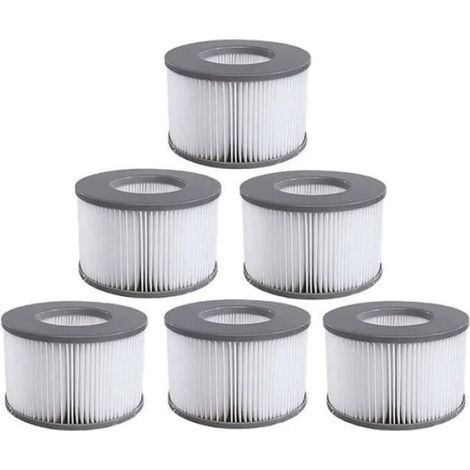 Lot de 6 Cartouches filtrantes pour Spa gonflables MSPA