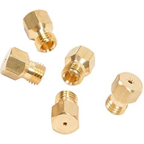 KIT 5PZ UGELLI SPRUZZI PASSO 5MA METANO FORNELLI CUCINE E ALTRO GAS