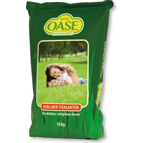 Oasis Berlin Tiergarten 10 kg graines de gazon, herbe, graines, gazon de sport, famille, robuste