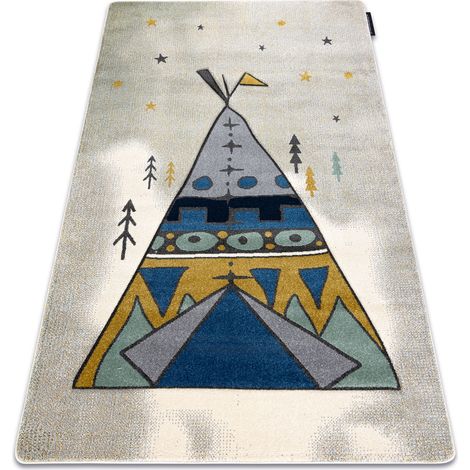 Kinderteppich PETIT TIPI grau grey 120x170 cm