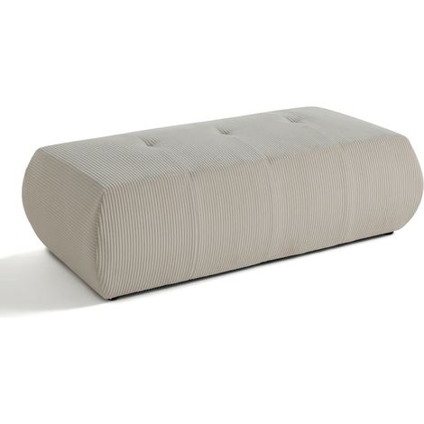 Onyx - pouf d'appoint - en velours côtelé - beige (1/5)