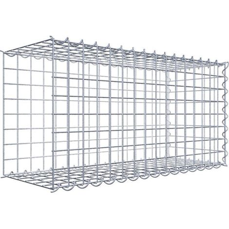 Gabiondeco - Gabion - Element de prolongation en longueur 80 cm x 40 cm x 30 cm (L x H x P). maille 5 x 5 cm. Spirale. Avert.: il manque une grille - Made in Germany (1/5)