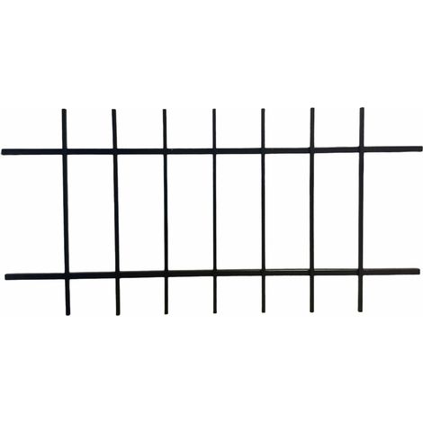 DMS – Grille de défense pour fenêtre 63 cm x 130 cm – Acier prépeint – Installation facile par scellement – Sécurise fenêtres ouvertes