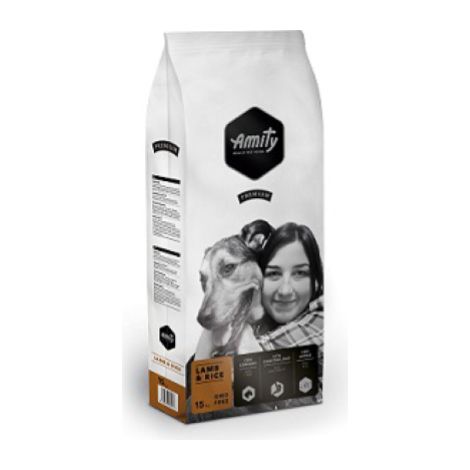 Amity croquettes pour chien adulte agneau et riz 15Kg hautement digestible