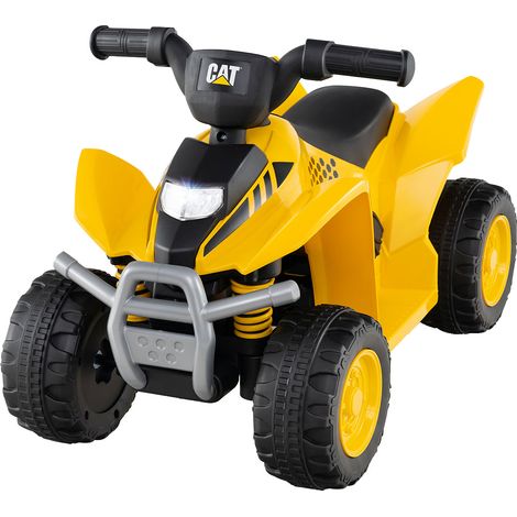 Quad elettrico 63 x 38 x 44 cm con clacson e faro anteriore a LED per bambini in giallo PP 200010407
