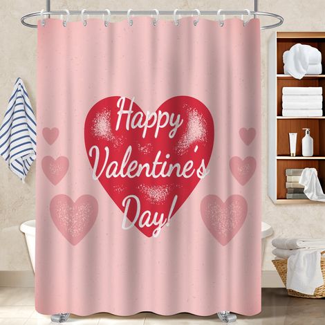 Rideau de douche imperméable en polyester 180x180 esthétique bâche de douche pour mur irrégulier (1/5)