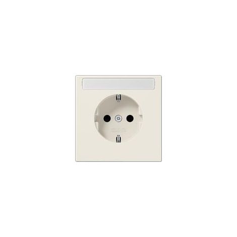 Jung Prise de courant SCHUKO®, 16 A 250 V , avec champ d'inscription, SAFETY+, duroplastique, série LS, blanc LS 1520 KINA