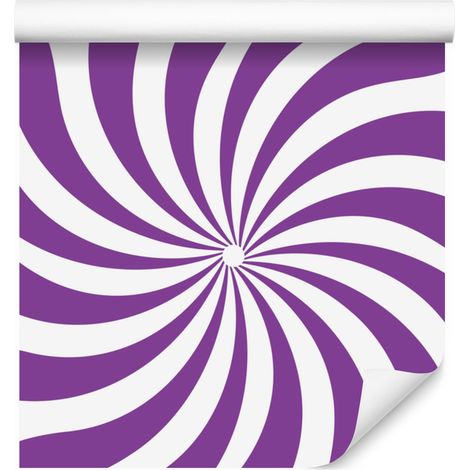 Papel pintado morado con fondo hippie para salón y dormitorio, 50x1000 cm. (1/5)