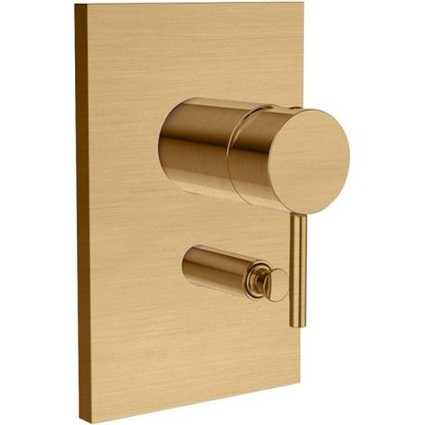 Façade de douche mitigeur avec inverseur Phi Or Rose Brossé PVD - CRISTINA ONDYNA PH68934P