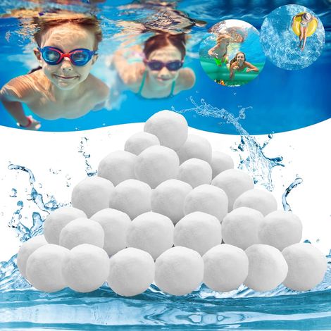 APEX Boules filtrantes, boules de filtration réutilisables de 1300 g pour piscine, peuvent remplacer le sable filtrant et conviennent aux systèmes de filtration de piscine.