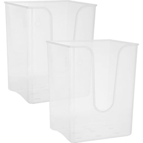Lot de 2 supports pour plantes suspendues en plastique transparent 15, 5 x 12, 7 10 (1/5)