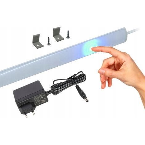 Striscia LED angolare per mobile da 40 cm, regolabile, bianco caldo - 3500K (1/5)