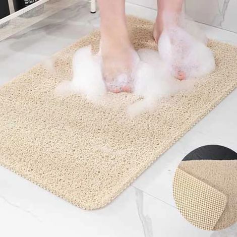Tapis de douche 2 en 1 antidérapant salle de bain confort (1/5)