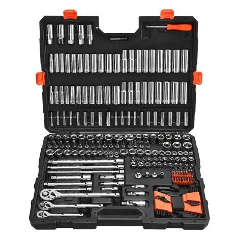 Set di Bussole, 225 Pezzi, Set di Bussole e Cricchetti da 9, 5, 6 (1/5)
