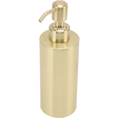 Distributeur de savon en acier inoxydable, grand flacon avec pompe, objet de décoration pour salle de bain (1/5)